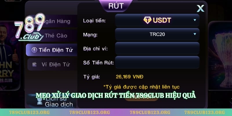 Mẹo xử lý giao dịch rút tiền 789club hiệu quả